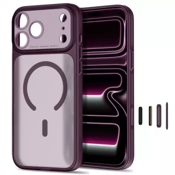 TECH-PROTECT MagPrime MagSafe Hoesje voor iPhone 17 Pro Max / 18 Pro Max - Mat Donkerkers