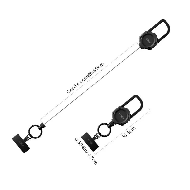 TECH-PROTECT ATH03 Urbanloop Diefstalbeveiligde Houder voor AirTag, Zwart