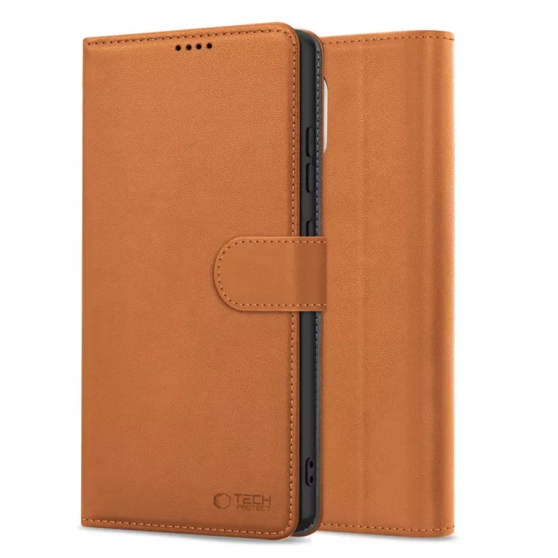 Tech-Protect Wallet Hoesje voor Apple iPhone 16E Zadelbruin