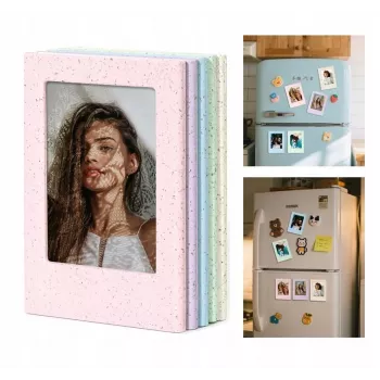LOVEINSTANT 5x magnetische fotolijstenset voor Fujifilm Instax Mini – pastelkleuren, koelkastmontage