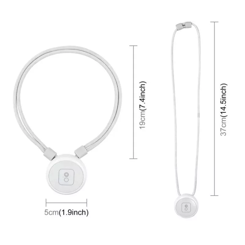 PULUZ PU1205W Magnetische nekhouder met lanyard voor Insta360 GO Ultra, wit