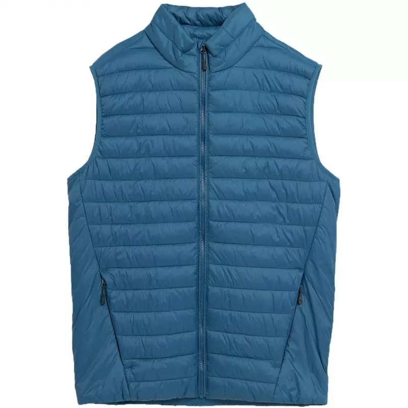 4F heren denim vest M062 32S regular fit casual knoopsluiting