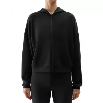 4F dames sweatshirt F1002 diepzwart maat S