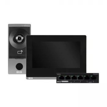 BCS-P-VIS01 IP65 outdoor RFID PIN video-deurintercom met 2MP groothoekcamera, PoE, tweeweg-audio en IK07 inbraakbeveiliging