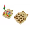 LEAN TOYS houten hengelspel met 2 hengels katjes