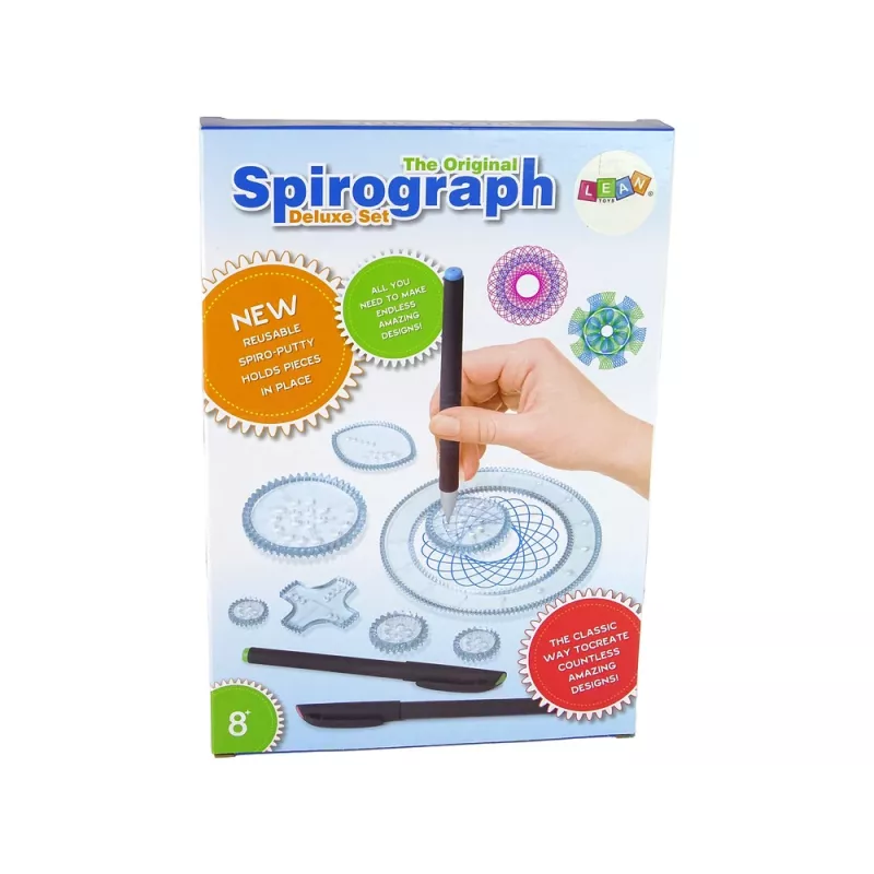 LEAN TOYS Spirograph educatief speelgoed – geometrische tekenset voor kinderen vanaf 6 jaar