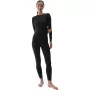 Thermoactief dames-T-shirt 4F F176 Deep Black Allover maat M/L