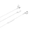 Beline USB-C in-ear-koptelefoon met microfoon en afstandsbediening, wit