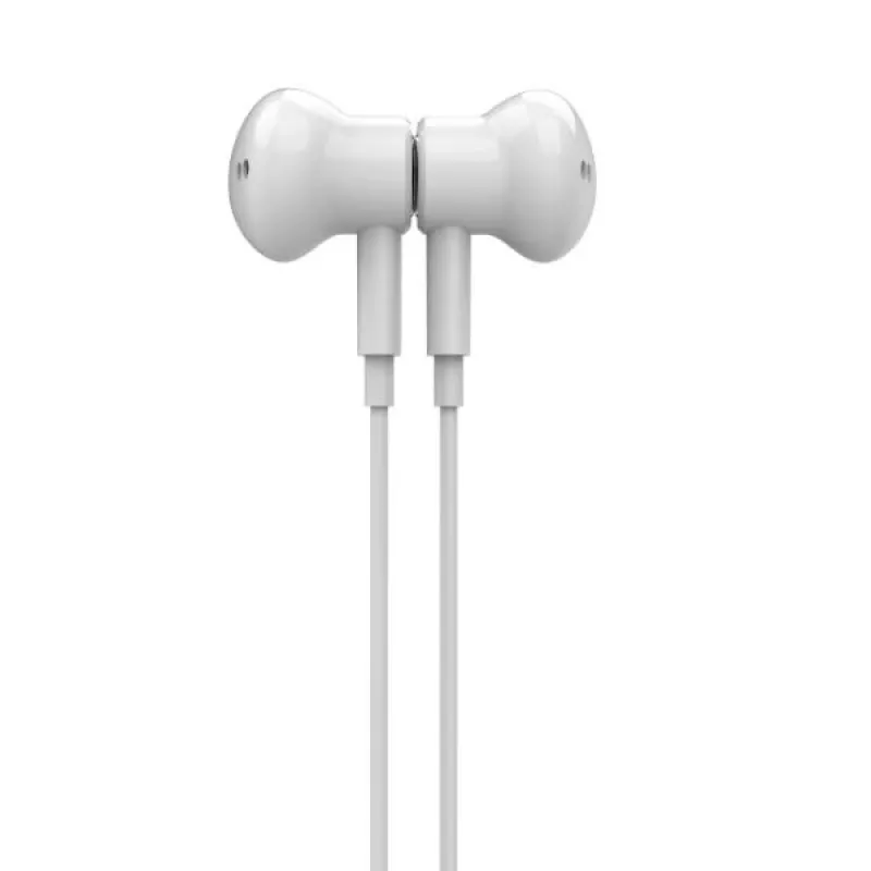 Beline USB-C in-ear-koptelefoon met microfoon en afstandsbediening, wit