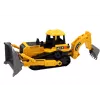LEAN TOYS rupsgraafmachine bouwvoertuig met 2 scheppen geel