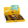 LEAN TOYS rupsgraafmachine bouwvoertuig met 2 scheppen geel