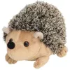 LEAN TOYS pluchen egel mascotte knuffel bruin 17,5 cm