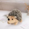 LEAN TOYS pluchen egel mascotte knuffel bruin 17,5 cm