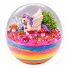 LEAN TOYS kristalgroei-experimenteerset eenhoorn-terrarium met DIY-verlichting