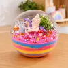 LEAN TOYS kristalgroei-experimenteerset eenhoorn-terrarium met DIY-verlichting
