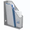 LEAN metalen bureau-organizer standaard voor documenten en ordners, verticaal, zilver, A4