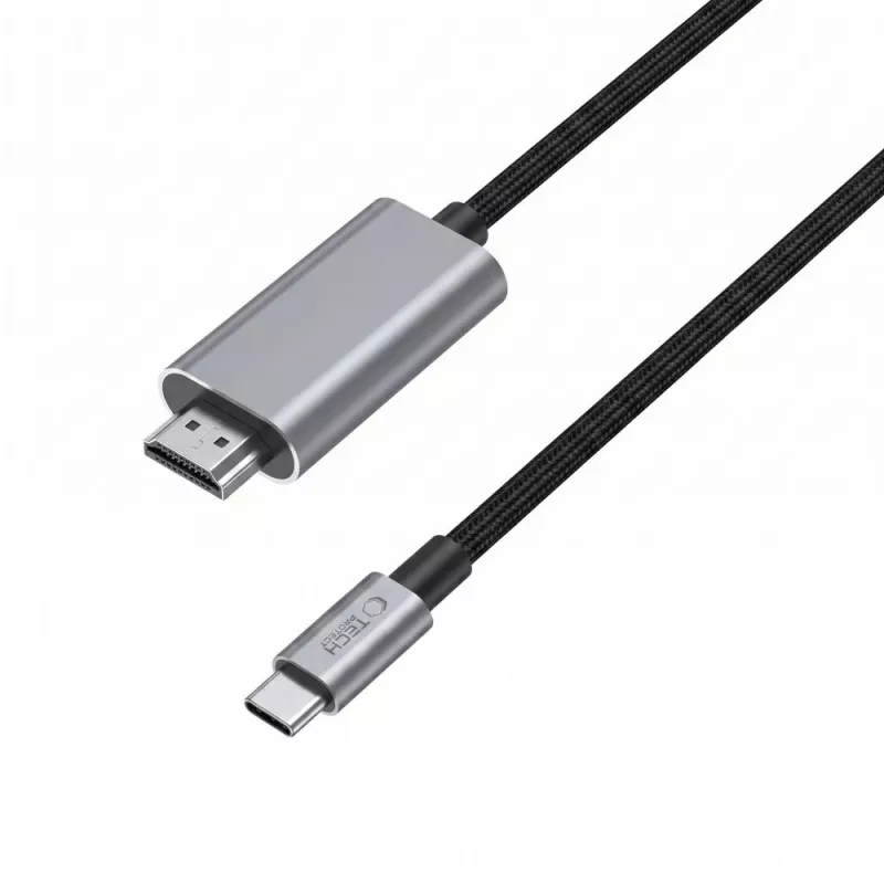 TECH-PROTECT ULTRABOOST kabel USB-C naar HDMI 2.1 8K 60Hz 200cm ijzergrijs