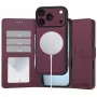 TECH-PROTECT MagSafe-portemonnee voor iPhone 17 Pro Max / 18 Pro Max - Moerbei, RFID-bescherming, voor 3 kaarten