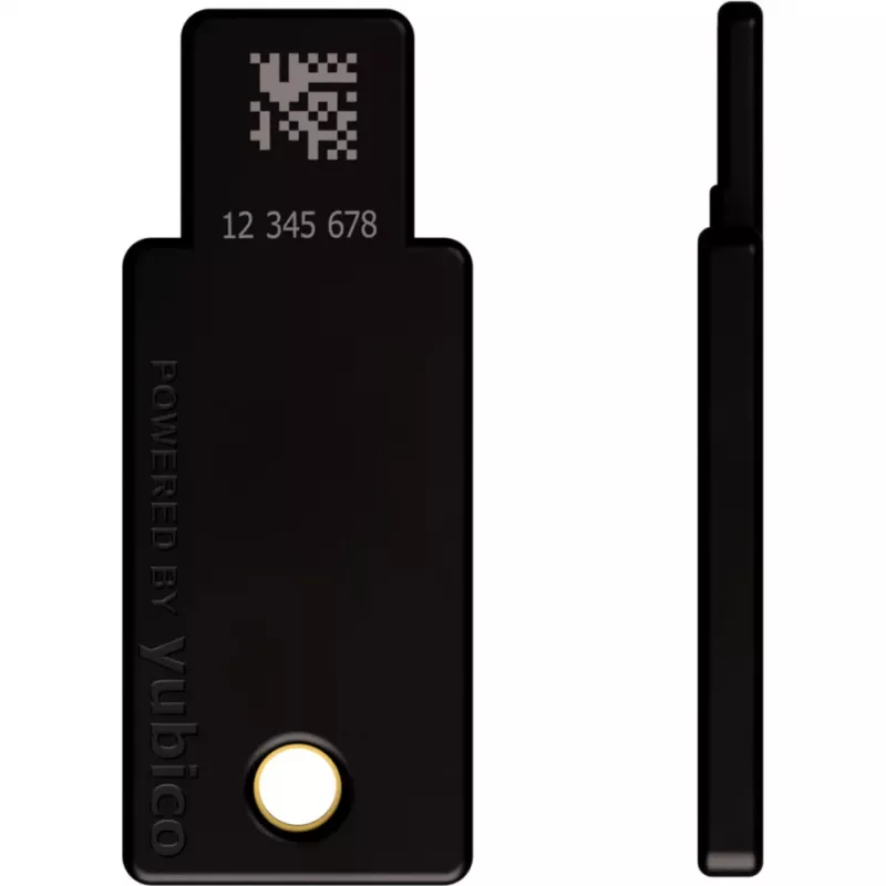 YubiKey 5 NFC beveiligingssleutel 2-pack (zwart/goud, USB-A & NFC)