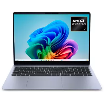 Dell 16S DS16265 Ryzen AI 7 445 16 inch WQXGA laptop - 32GB RAM, 1TB SSD, Windows 11 Home, platina zilver
