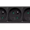 Akyga AK-SP-05A overspanningsbeveiliging stekkerdoos, 5 x CEE 7/5 (type E), schakelaar, 1,8 m, zwart