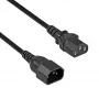Akyga AK-PC-07C verlengkabel CU IEC C13 naar C14 3m zwart