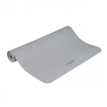 REBEL ACTIVE TPE trainingsmat 200x115x1 cm grijs - yoga, pilates, fitness