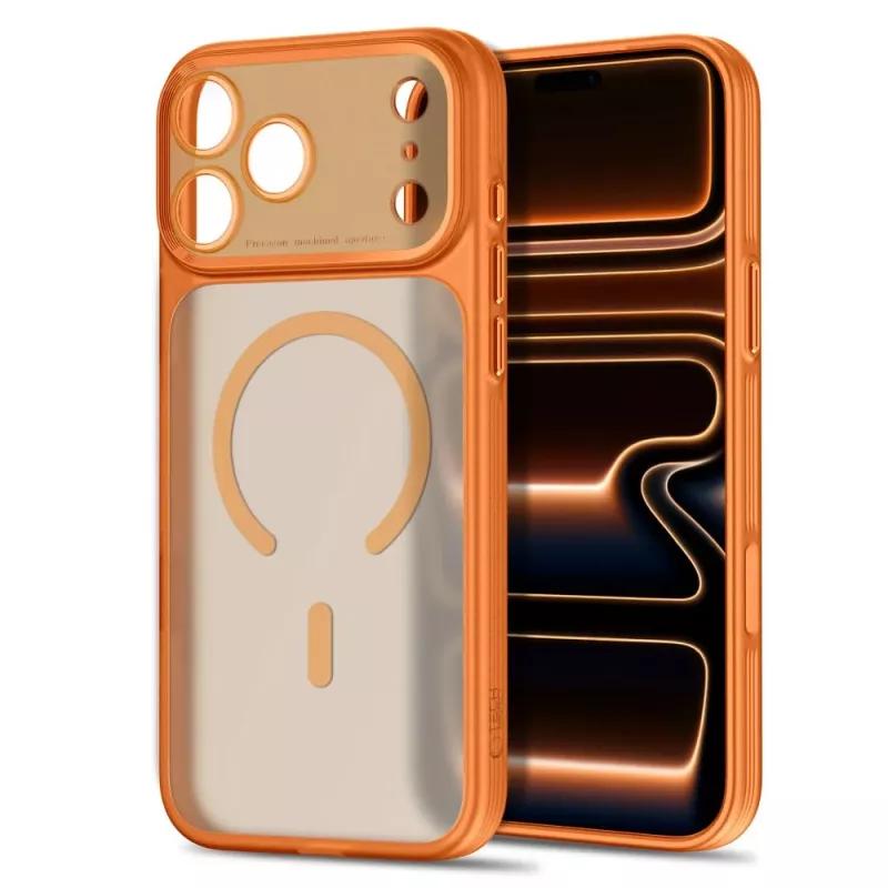 TECH-PROTECT MagPrime MagSafe CC iPhone 17 Pro / 18 Pro mat Cosmic Orange