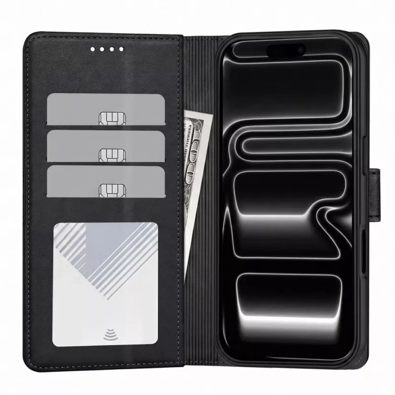 Tech-Protect MagSafe wallet voor iPhone 17 Pro / 18 Pro, mat zwart