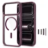 Tech-Protect Magmat MagSafe transparante case voor iPhone 17 Pro Max / 18 Pro Max - donker kersrood