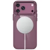Tech-Protect Magmat MagSafe transparante case voor iPhone 17 Pro Max / 18 Pro Max - donker kersrood