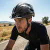 Kask Speed glanzend zwarte helm met LED-licht, maat M (54-58 cm) van Vayox