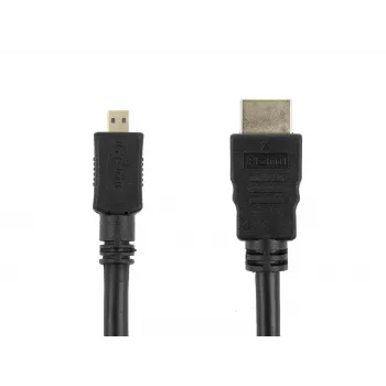 Accura HDMI-naar-micro-HDMI-kabel 1,8 m 4K High-Speed met Ethernet, zwart