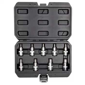 NEO TOOLS Zeskantbits met dop van 55 mm, set van 9
