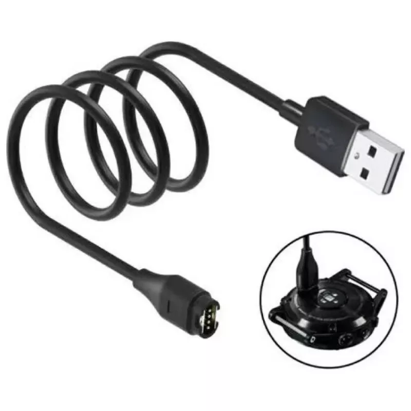 Beline USB-A-oplaadkabel voor Garmin-smartwatches 1 m zwart