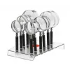 NO NAME loepenset CLASSIC 4D 50/65/75mm (12 stuks) - optische kunststof lenzen, zwart