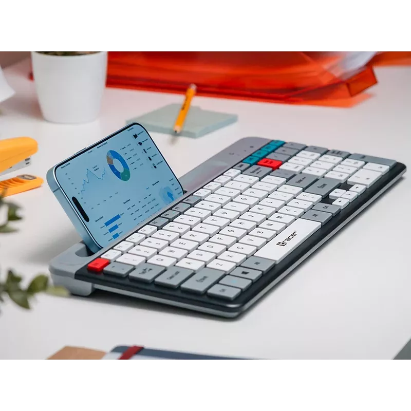TRACER SHARP draadloos toetsenbord, 2,4 GHz, volledig formaat, QWERTY, zwart