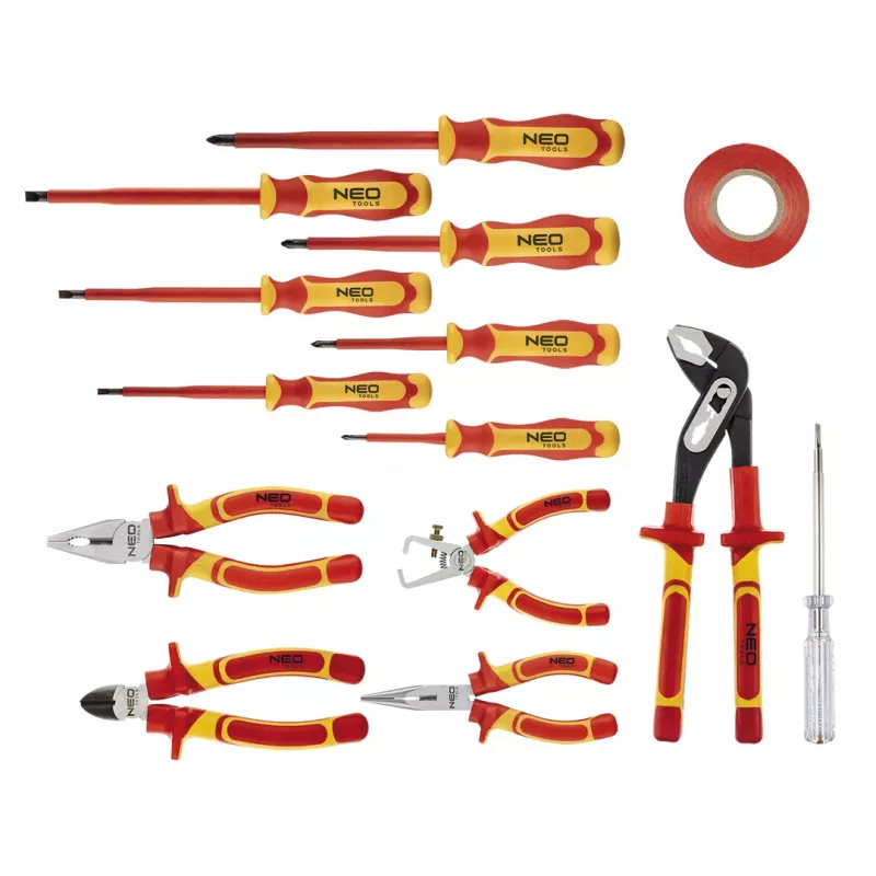 NEO TOOLS Tangen- en schroevendraaierset 1000V, 13 stuks