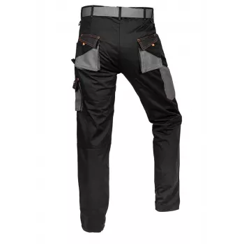 NEO Tools 81-238-XXXL beschermbroek, grijs/zwart/oranje, stretchstof, 9 zakken, EN ISO 13688