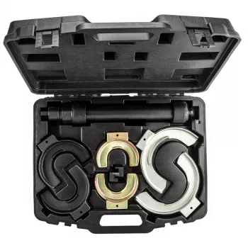 NEO TOOLS veerspannerset met verwisselbare bekken | 3 paar (65-212 mm) | 1500 kg per paar | CrV-staal | kunststofkoffer | TOP-11-797