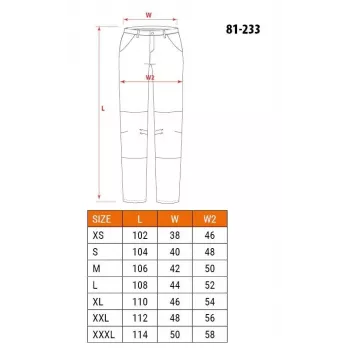 NEO TOOLS 81-233-XXL beschermbroek zwart maat XXL