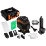 NEO TOOLS 75-141 3D-laserlijn-nivelleerapparaat, 16 lijnen, groene straal, koffer, richtplaat, magneethouder, oplader