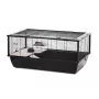 INZ INTER-ZOO Bob + Wood kleinveehok zwart 780x480x360 mm