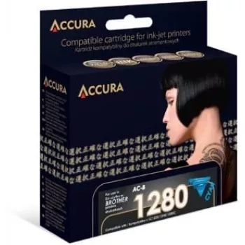 Accura compatibele cyaan inktpatroon voor Brother LC1280XLC/LC1240XLC/LC1220XLC (hoge capaciteit, 1200 pagina's)