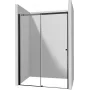 DEANTE schuifdeur doucheafscheiding 170 cm - chroom frame, helder gehard glas