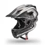Rockbros TT-32SBTG-S kinderfietshelm met afneembare kinbescherming, maat S, grijs