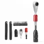 ROCKBROS fiets noodreparatieset - 16-in-1 multitool, minipomp, bandenlichters, plakkers, zwart