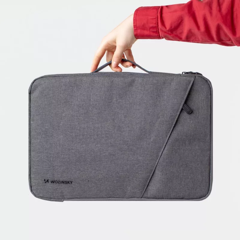 Wozinsky WTNP-17G 17-inch laptoptas met verborgen handgreep - grijs