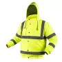 NEO TOOLS Hoogzichtbare licht geïsoleerde bomber-werkjas, fluorescerend geel, maat S