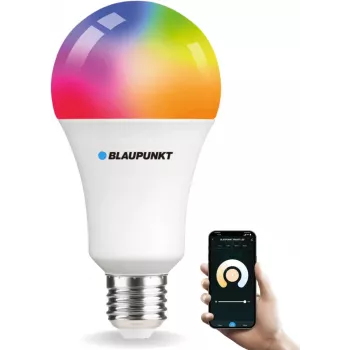 Blaupunkt E27 9W slimme LED-lamp A60 – Tunable White & RGB, Wi-Fi, Alexa/Google Assistant